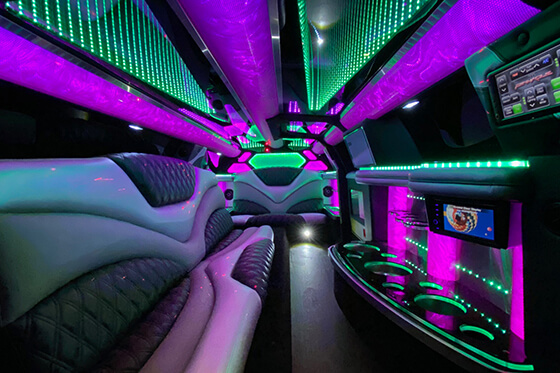 limo interior seating