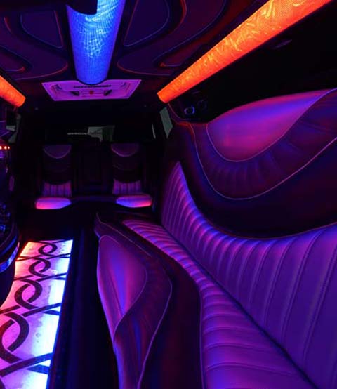 limo rental with plush leather seats