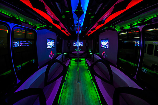 limo bus interior